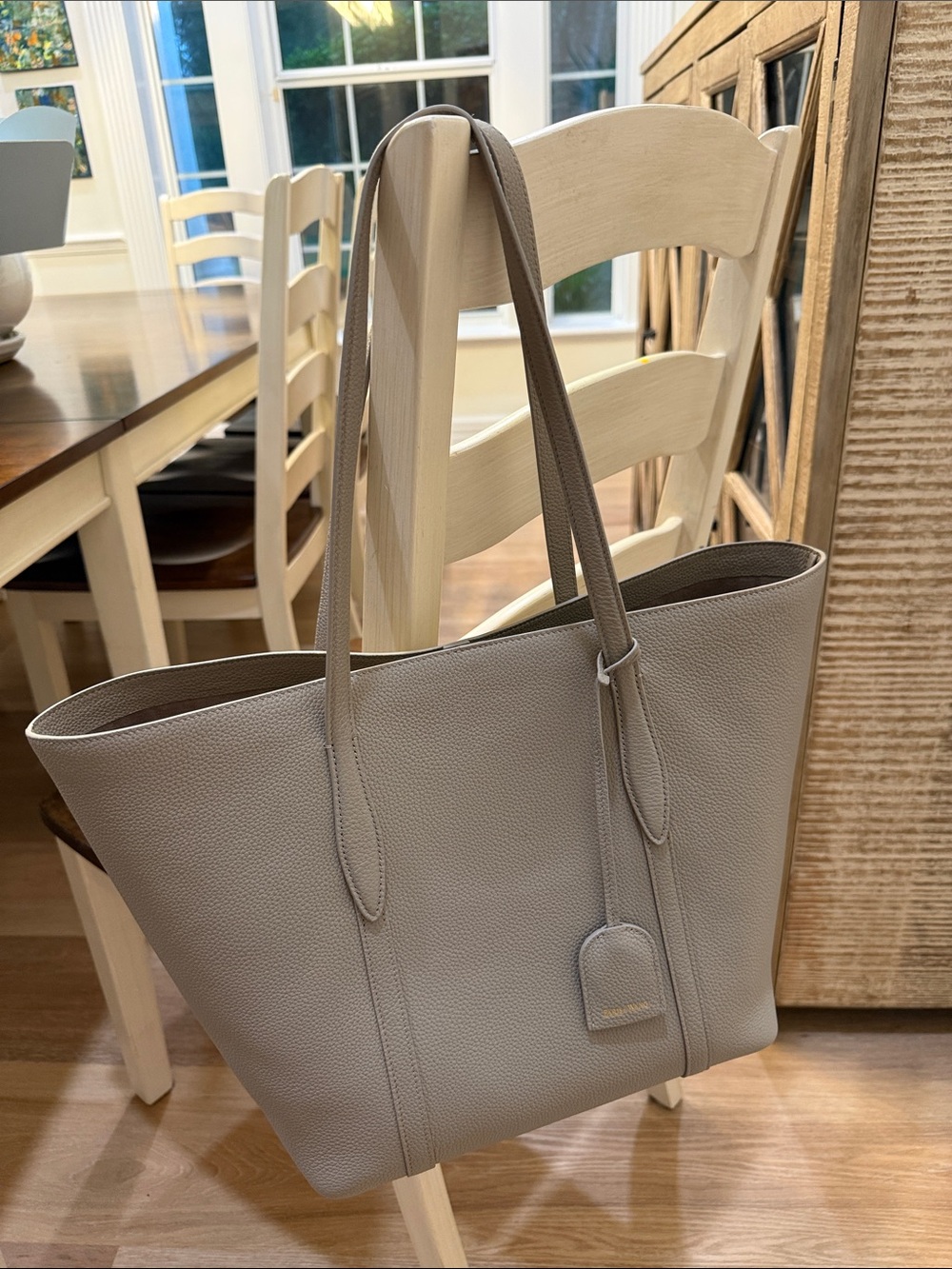 Parisa Wang Gabrielle Soft Leather Tote in Taupe - like new